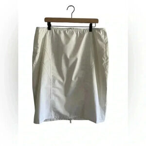 Lafayette 148 Cream Midi Skirt